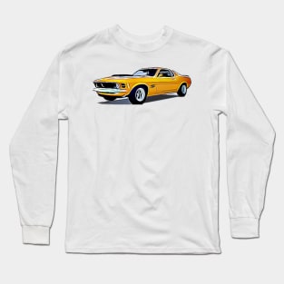 Mustang Boss 302 Cartoon Long Sleeve T-Shirt